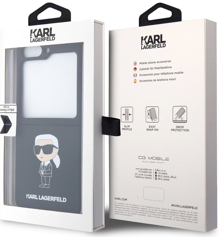 Чехол-накладка Karl Lagerfeld для Samsung Galaxy Z Flip5 Liquid Silicone  Case Ikonik Metal Pin Черный: купить по цене 2 050 рублей в интернет  магазине МТС