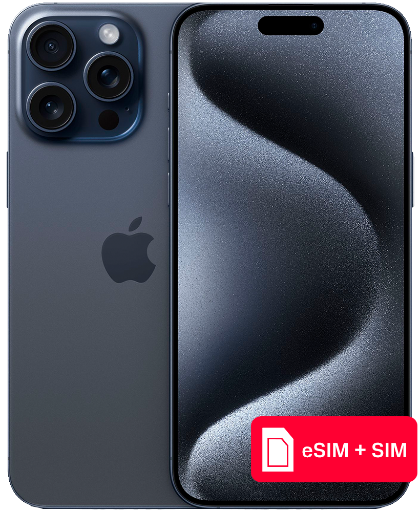 Смартфон Apple iPhone 15 Pro Max 512Gb eSIM + SIM Синий титан: технические  характеристики и описание – Интернет – магазин МТС