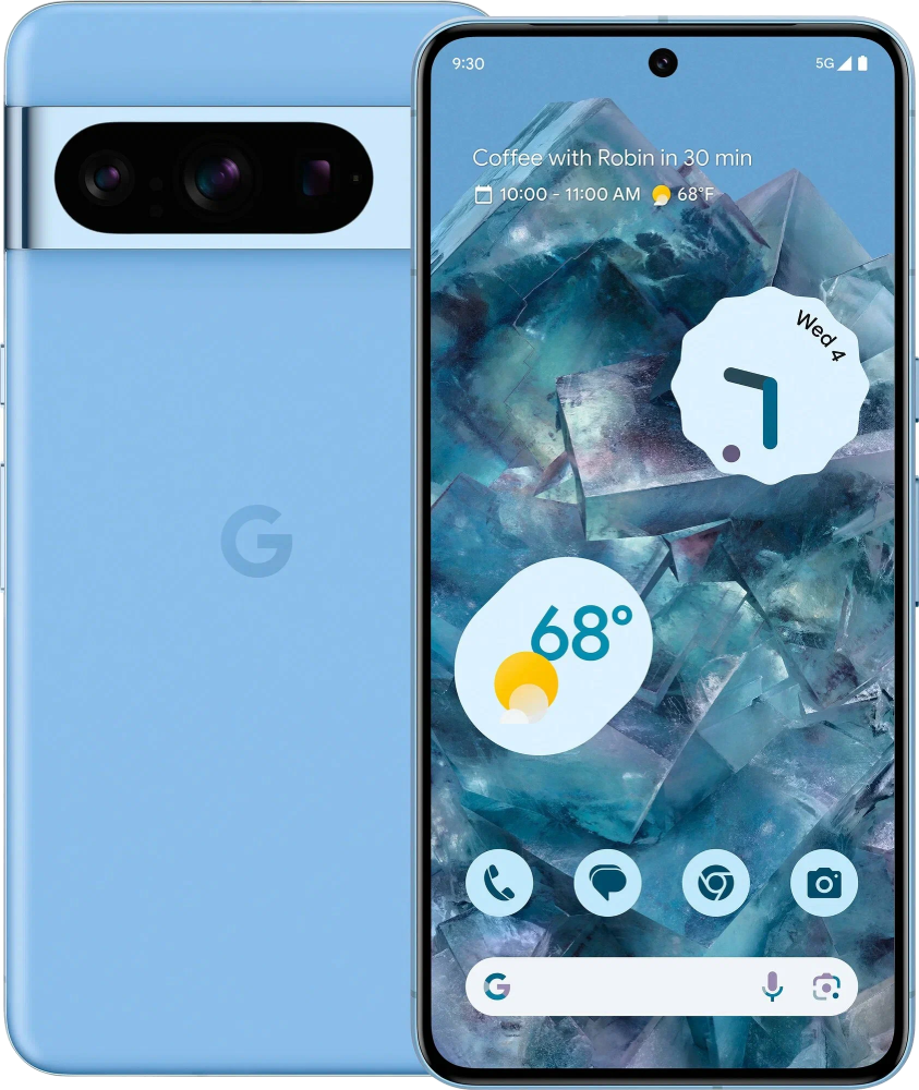 Смартфон Google Pixel 8 Pro 12/256 Гб 5G eSIM + SIM Голубой: купить по цене  144 990 рублей в интернет магазине МТС