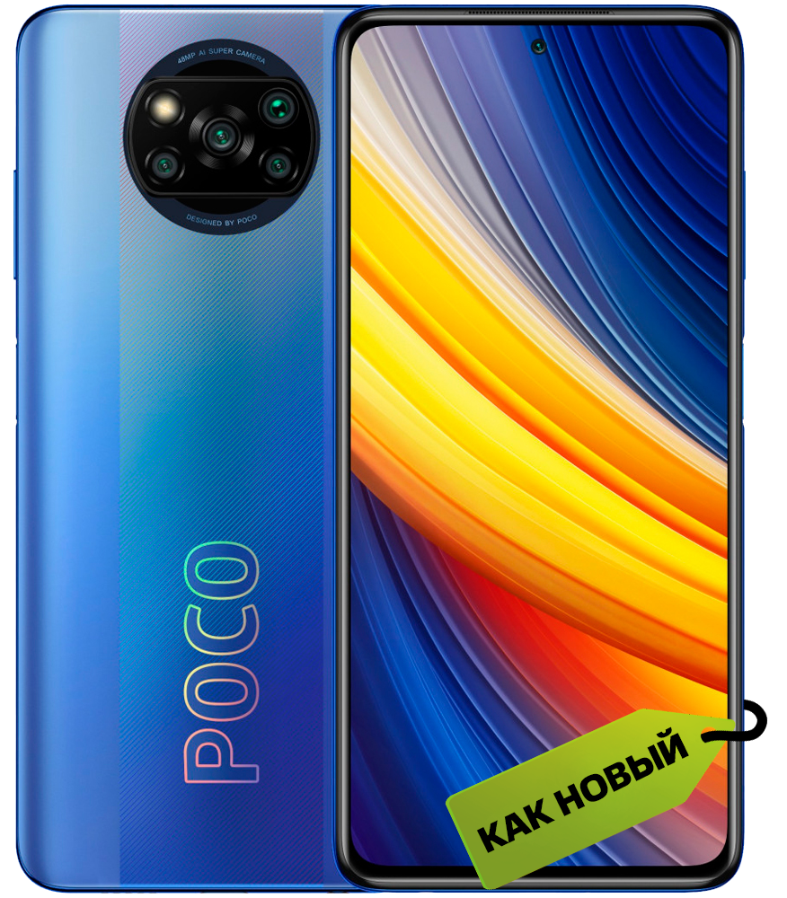 Смартфон Poco X3 Pro 6/128Gb Frost Blue "Как новый": купить по  цене 21 890 рублей в интернет магазине МТС