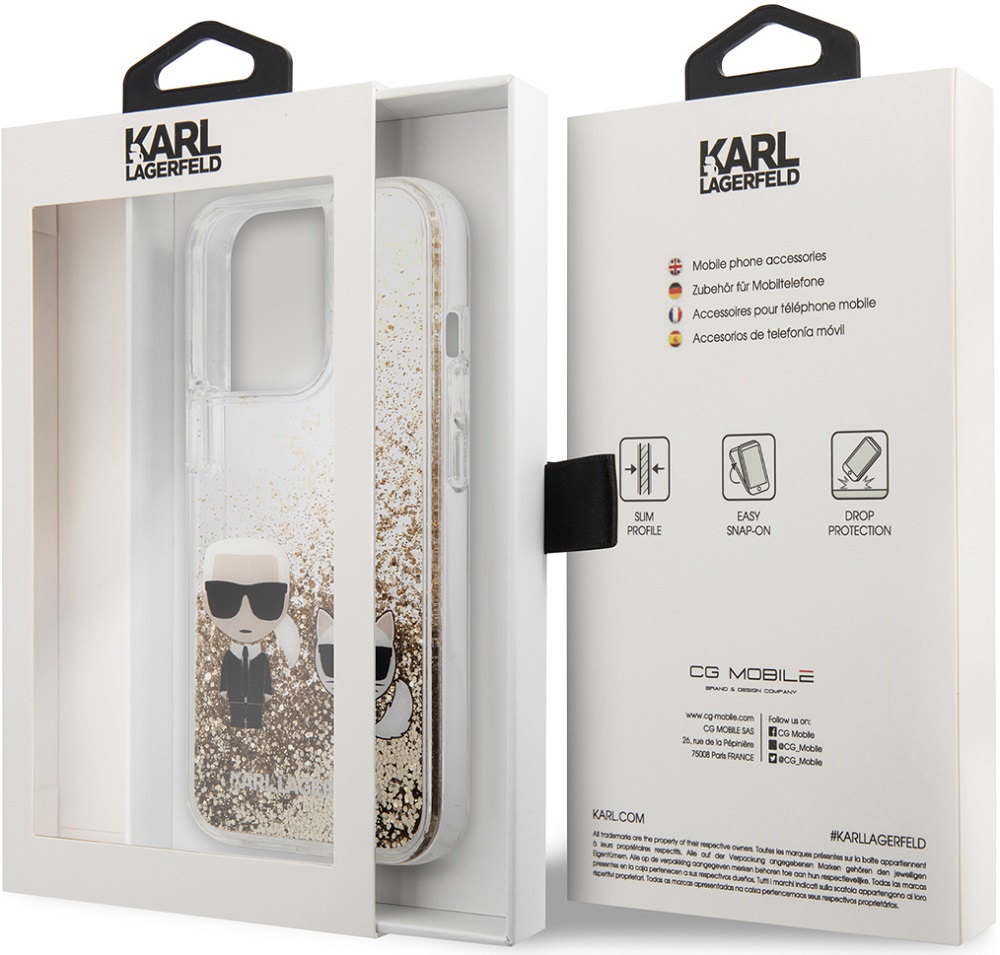 Чехол-накладка Karl Lagerfeld iPhone 13 Pro Max Liquid glitter Karl ...