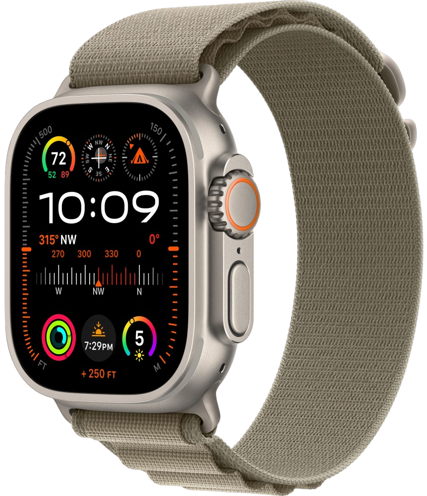 Часы Apple Watch Ultra 2 GPS 49мм корпус из титана титановый+ремешок