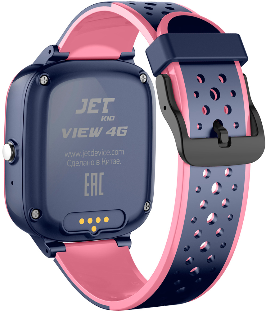 Детские часы Jet View 4G Pink/Grey: купить по цене 2 590 рублей в интернет  магазине МТС