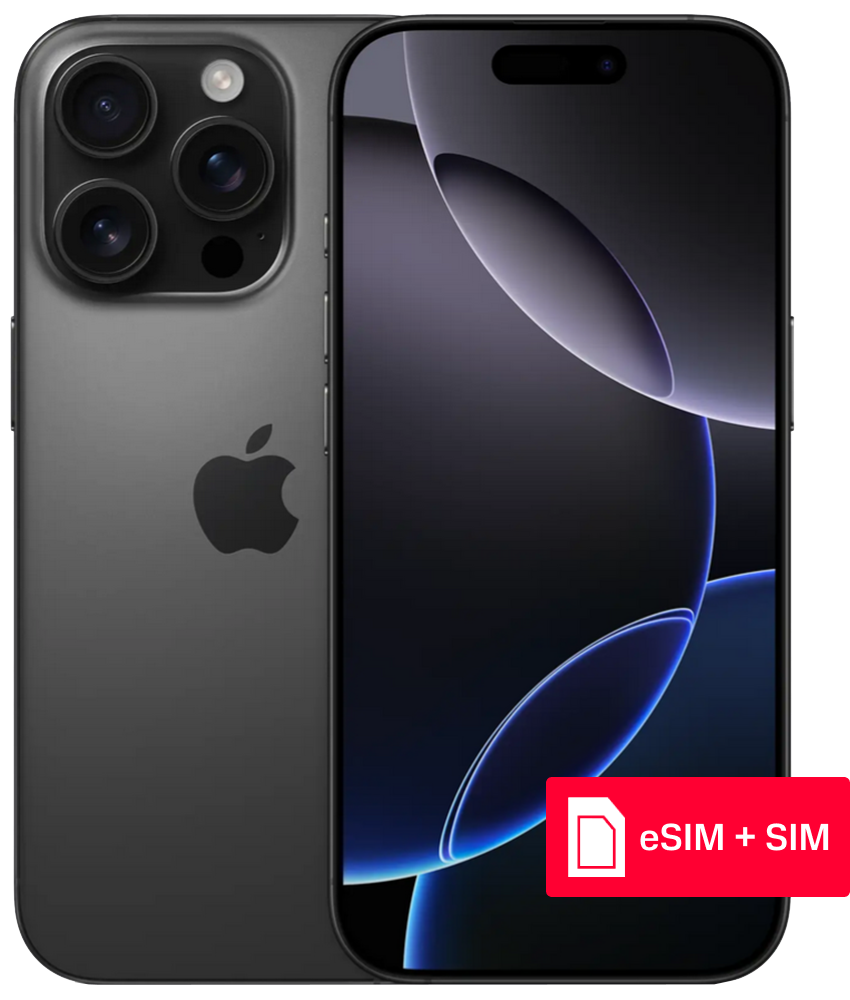Смартфон Apple iPhone 16 Pro Max 256Gb eSIM + SIM Black Titanium ...