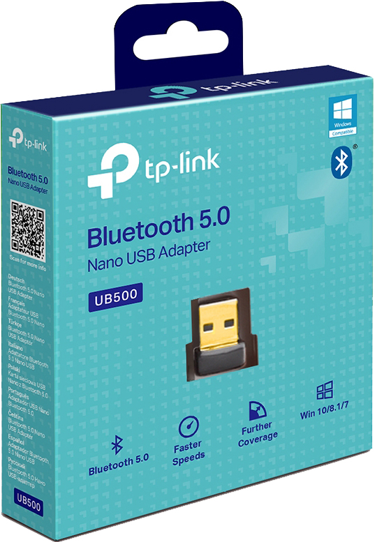 Сетевой адаптер Bluetooth TP-Link UB500 черный: купить по цене 890 ...