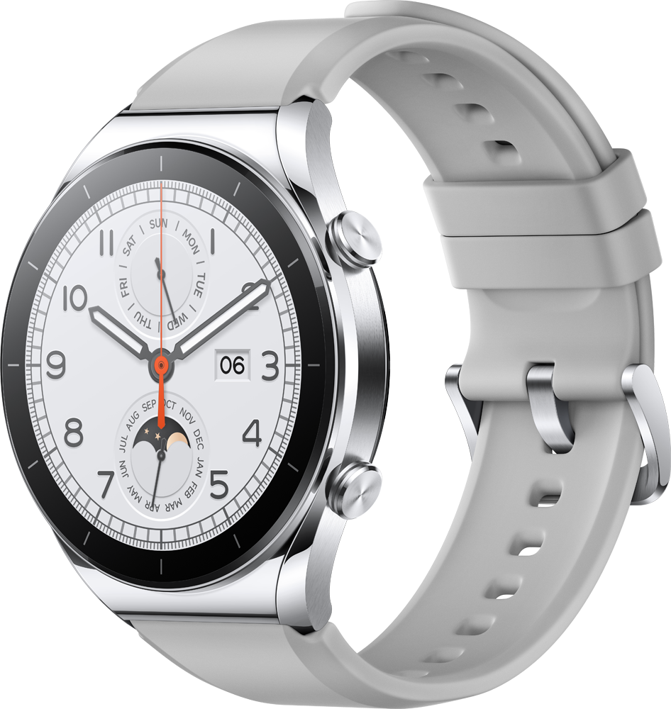 Часы Xiaomi Watch S1 GL Серебряные: купить по выгодной цене в интернет ...