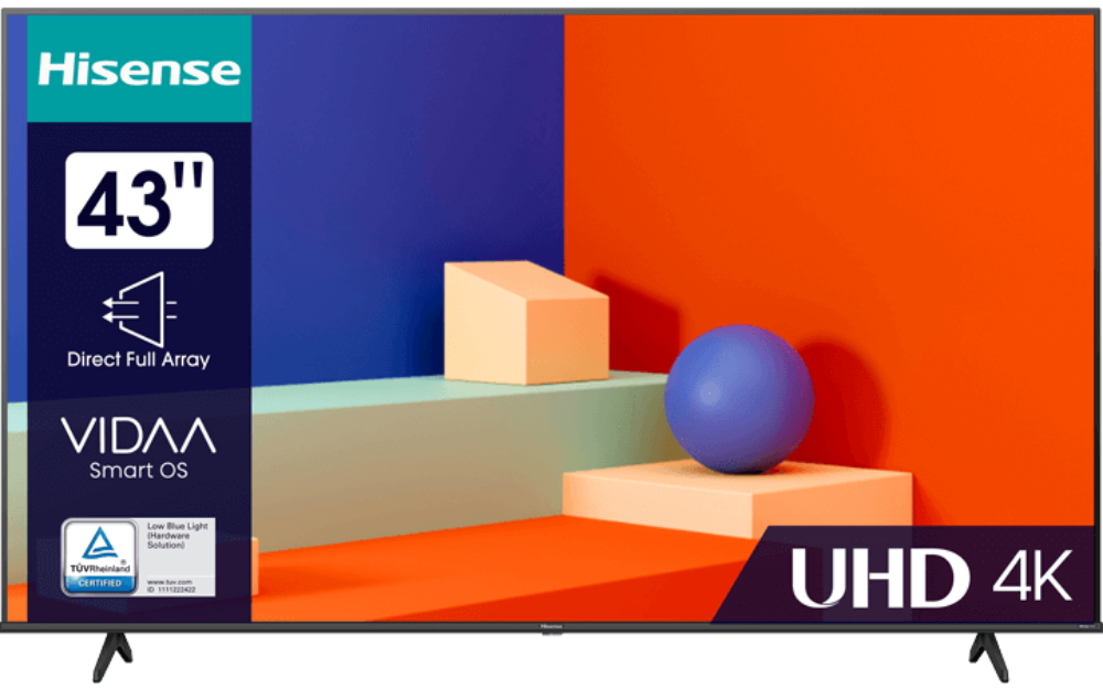 Телевизор Hisense 43" 43A6K Черный: купить по цене 23 990 рублей в ...