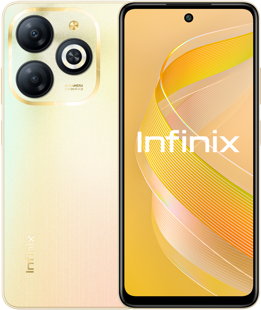 Смартфон Infinix SMART 8 3/64 Гб Золотой: купить по цене 6 990 рублей в  интернет магазине МТС