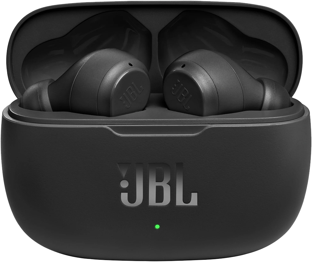 Беспроводные наушники с микрофоном JBL Vibe 200 TWS Черные: купить по цене  4 990 рублей в интернет магазине МТС