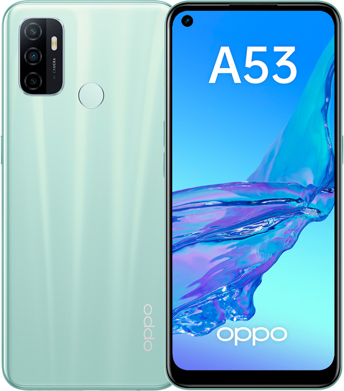 Смартфон OPPO A53 4/64Gb Mint: купить по цене 7 990 рублей в интернет ...