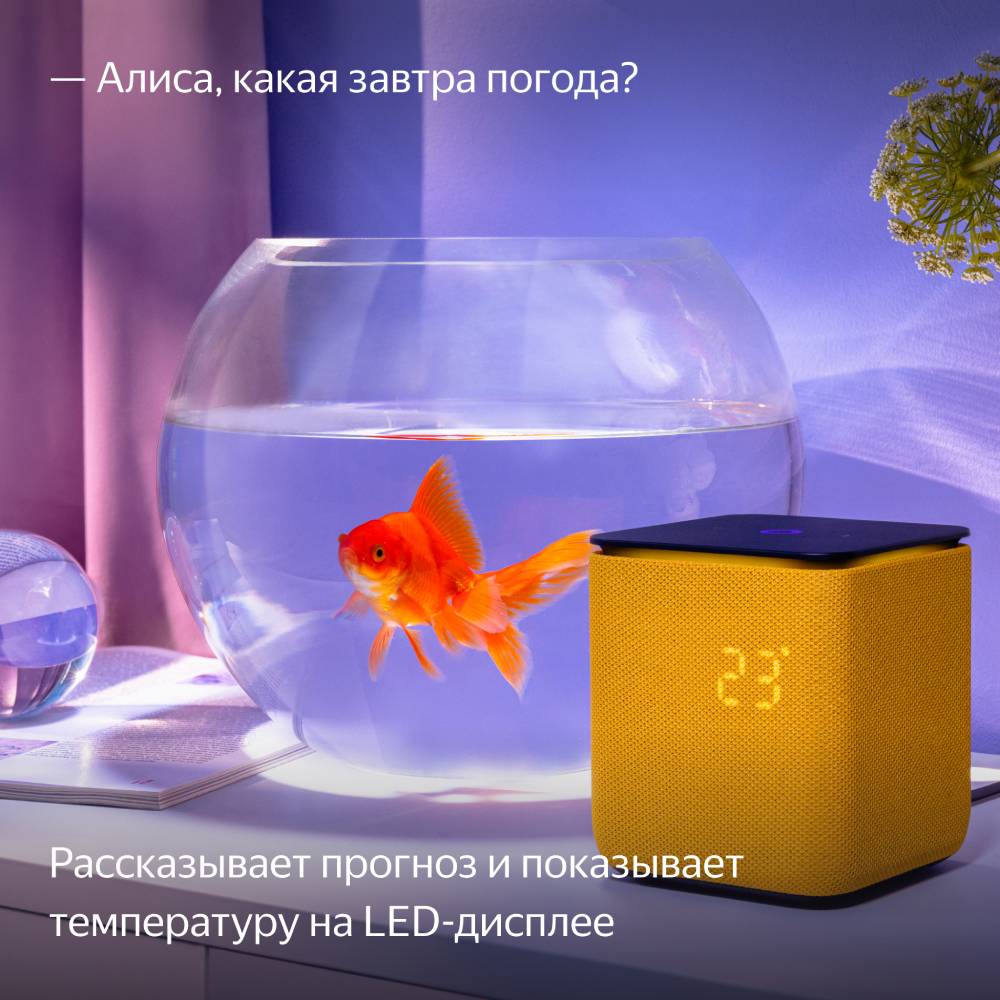 Умная колонка Яндекс Станция Миди с Zigbee Оранжевая: купить по цене 16 ...
