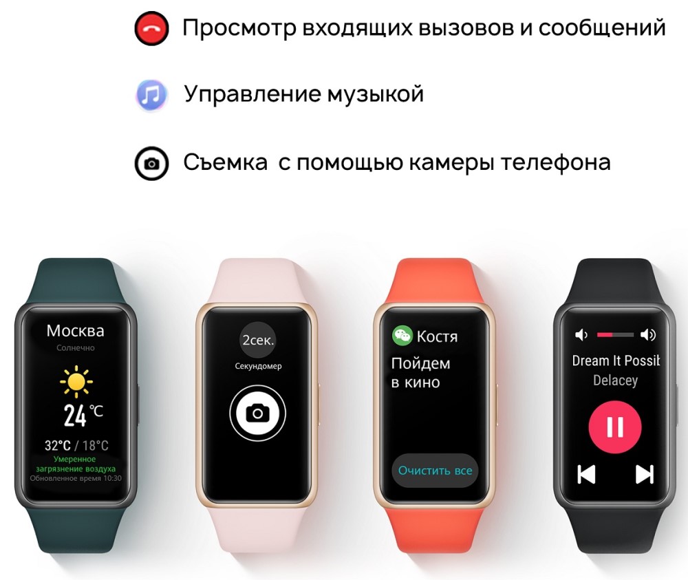 Фитнес-браслет HUAWEI Band 6 Графитовый черный