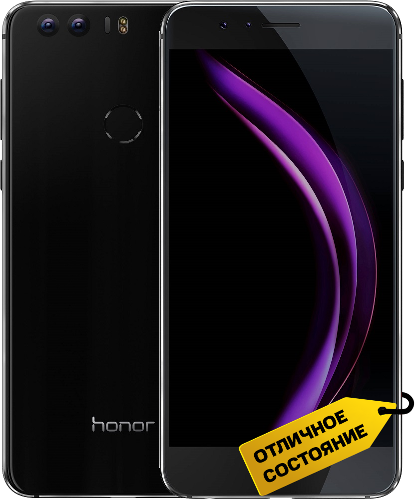 Смартфон HONOR 8 4/32Gb Черный «Отличное состояние»: купить по цене 7 990  рублей в интернет магазине МТС