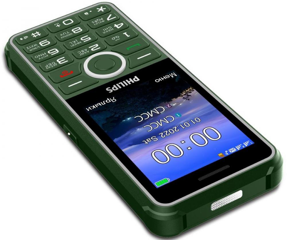 Мобильный телефон Philips Xenium E2301 Dual sim Зеленый: купить по цене 3  390 рублей в интернет магазине МТС