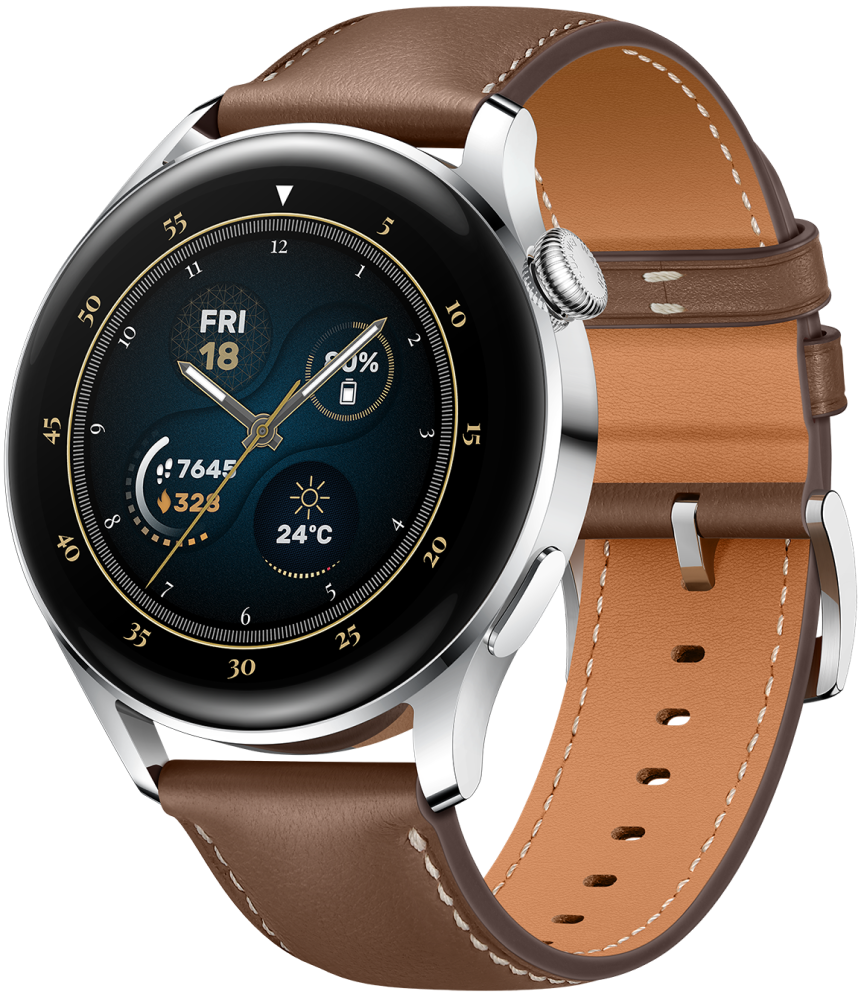 Часы HUAWEI WATCH 3 LTE 46mm Brown (Galileo-L21E): купить по цене 18 990  рублей в интернет магазине МТС