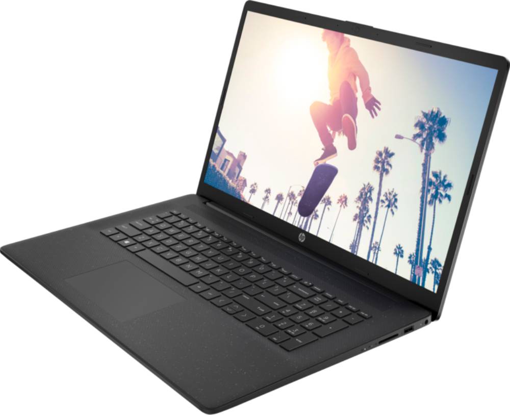 Ноутбук HP 17-cp0004ny 17.3" Ryzen 7 5700U 8/512Гб Win11Home Черный:  купить по цене 80 990 рублей в интернет магазине МТС