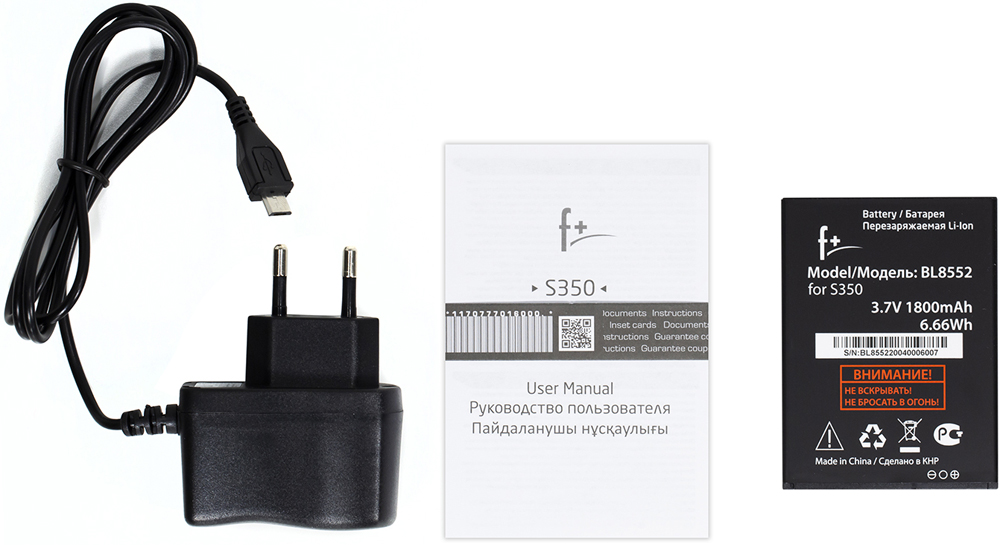 Мобильный телефон F+ S350 Dual sim Dark Grey: купить по цене 1 890 ...