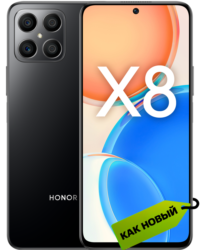Смартфон HONOR X8 6/128 Гб LTE Черный «Как новый»: купить по цене 10 ...