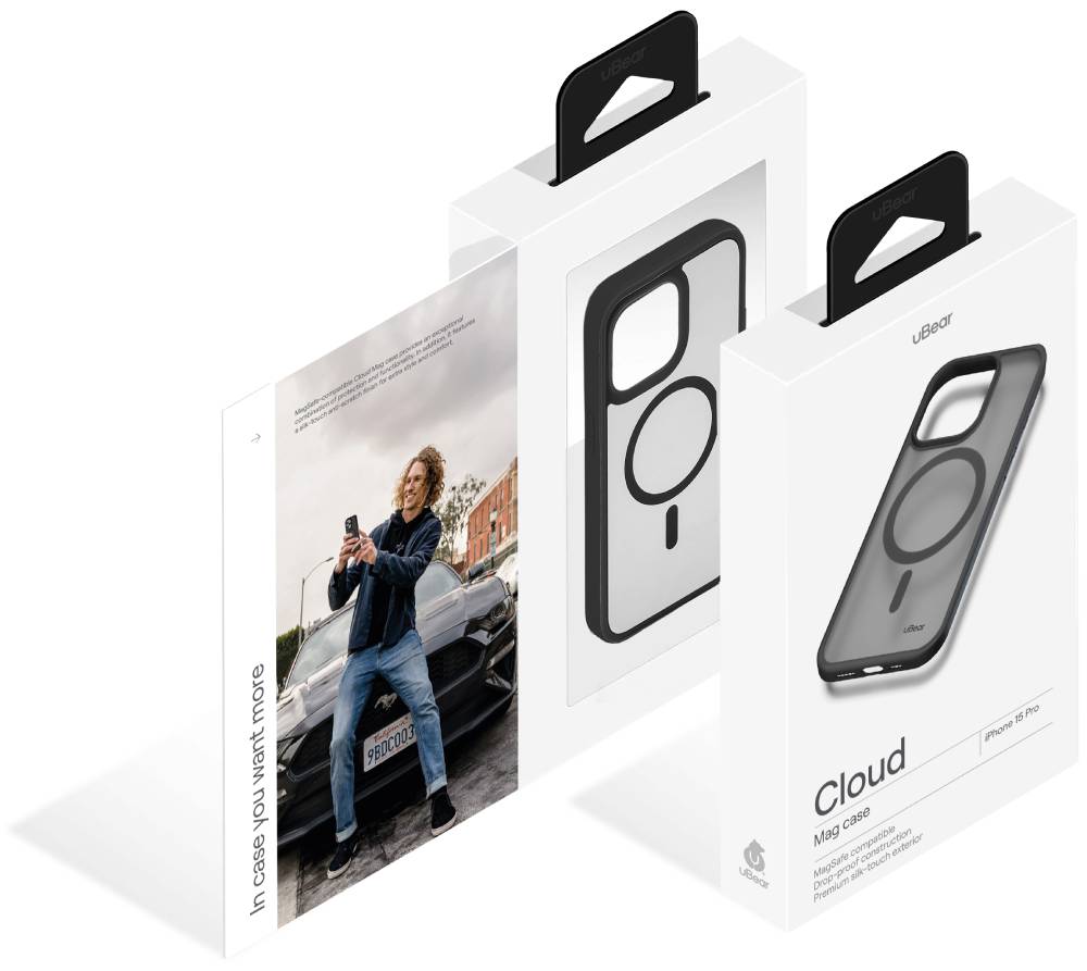 Чехол-накладка uBear Cloud Mag Case для iPhone 15 Pro Черный: купить по  цене 2 790 рублей в интернет магазине МТС