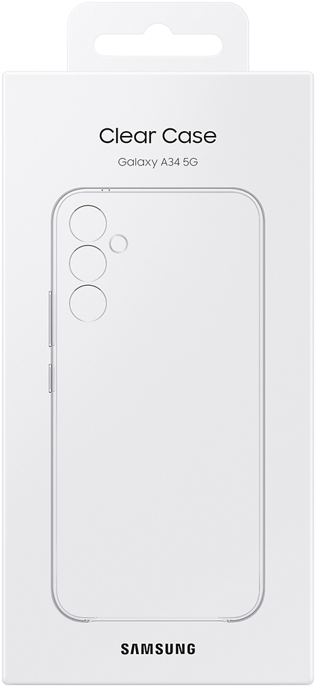Чехол-накладка Samsung Galaxy A34 Clear Case прозрачный: купить по цене ...