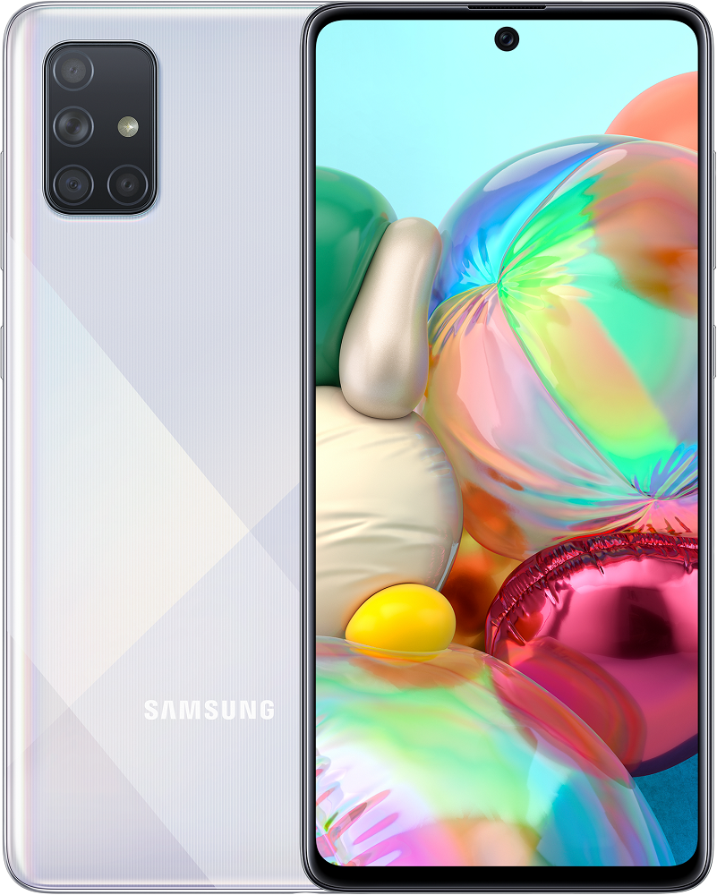 Смартфон Samsung Galaxy A71 6/128Gb Серебристый «Как новый»: купить по цене  19 090 рублей в интернет магазине МТС