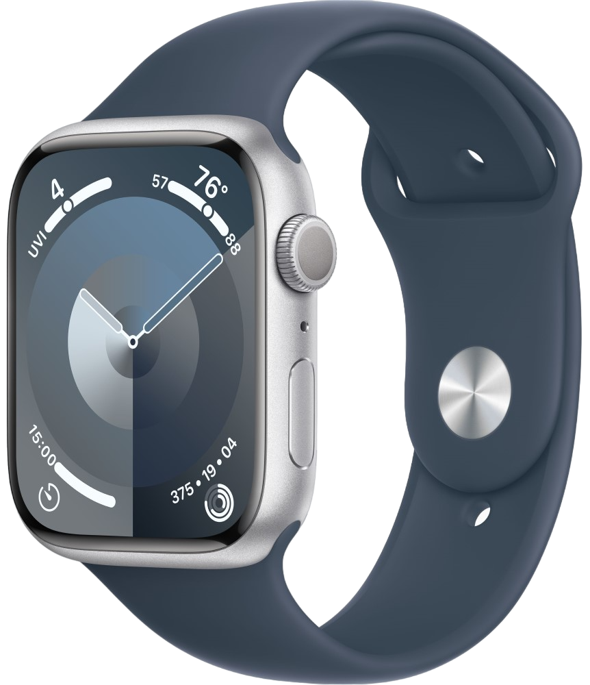 Часы Apple Watch Series 9 GPS 45мм корпус из алюминия серебро: купить по  цене 53 990 рублей в интернет магазине МТС