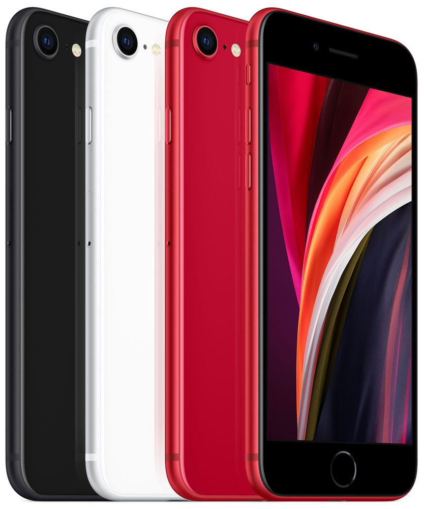 Смартфон Apple iPhone SE 2020 (новая комплектация) 128Gb Black купить по цене 21 990 рублей в