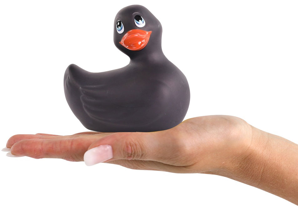 Вибратор-уточка Big Teaze Toys I Rub My Duckie Classic, черный