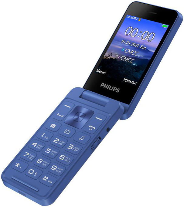 Мобильный телефон Philips Xenium E2602 Dual sim Синий: купить по цене 3 ...