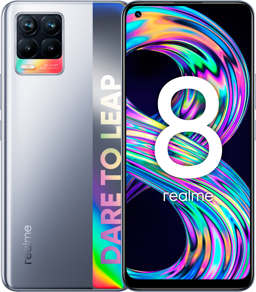 Отзывы на Смартфон realme 8 6/128Gb Серебрянный «Отличное состояние» -  Интернет-Магазин МТС