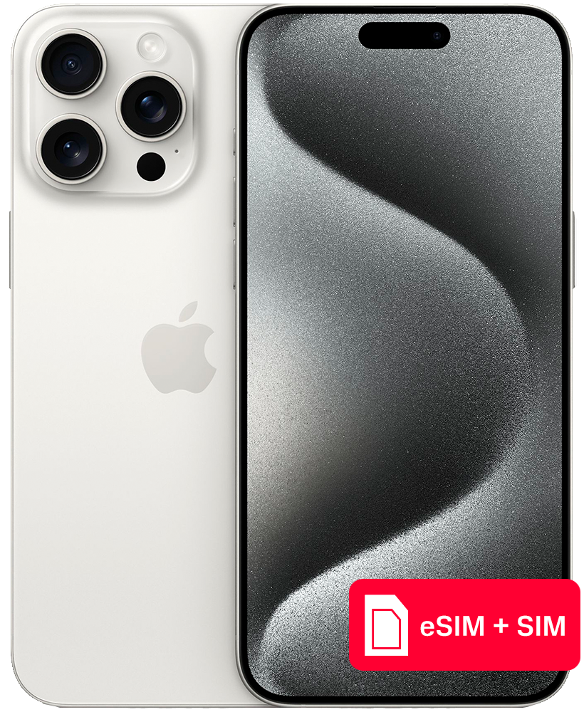 Смартфон Apple iPhone 15 Pro Max 256Gb eSIM + SIM Белый титан: технические  характеристики и описание – Интернет – магазин МТС