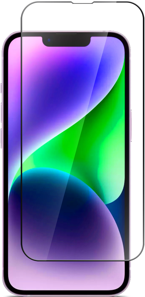 Стекло защитное СТМ для iPhone 14 Plus Черная рамка: купить по цене 390 ...