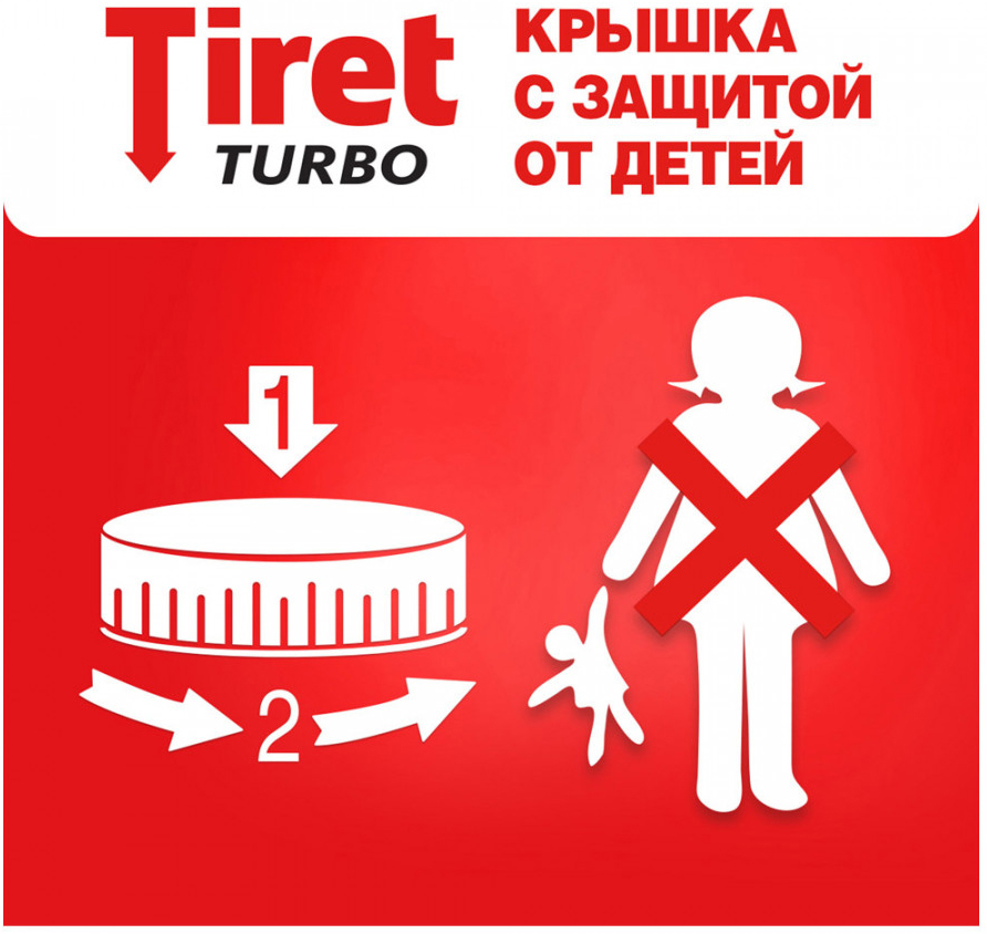 Гель для удаления засоров Tiret Turbo 1л: купить по цене 599 рублей в ...