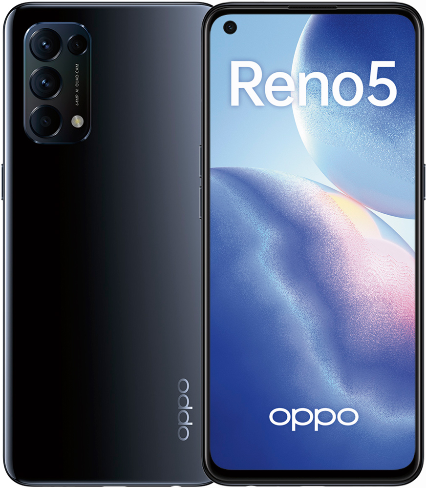 Смартфон OPPO Reno5 8/128Gb Starry Black: купить по цене 8 900 рублей в  интернет магазине МТС