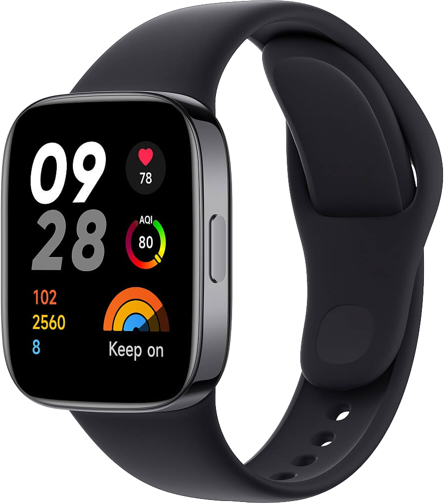 Часы Xiaomi Redmi Watch 3 Черные: купить по цене 7 990 рублей в интернет  магазине МТС