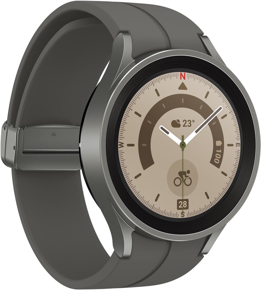 Часы Samsung Galaxy Watch5 Pro 45 mm Серый титан (SM-R920): купить по ...