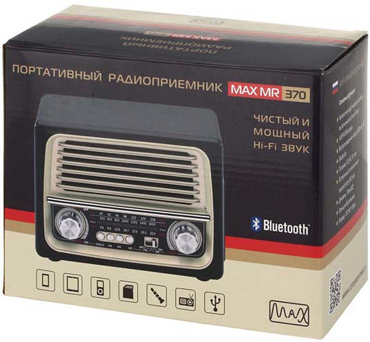  радиоприемник Max MR-370 Black-Gold:  по цене 1 790 .