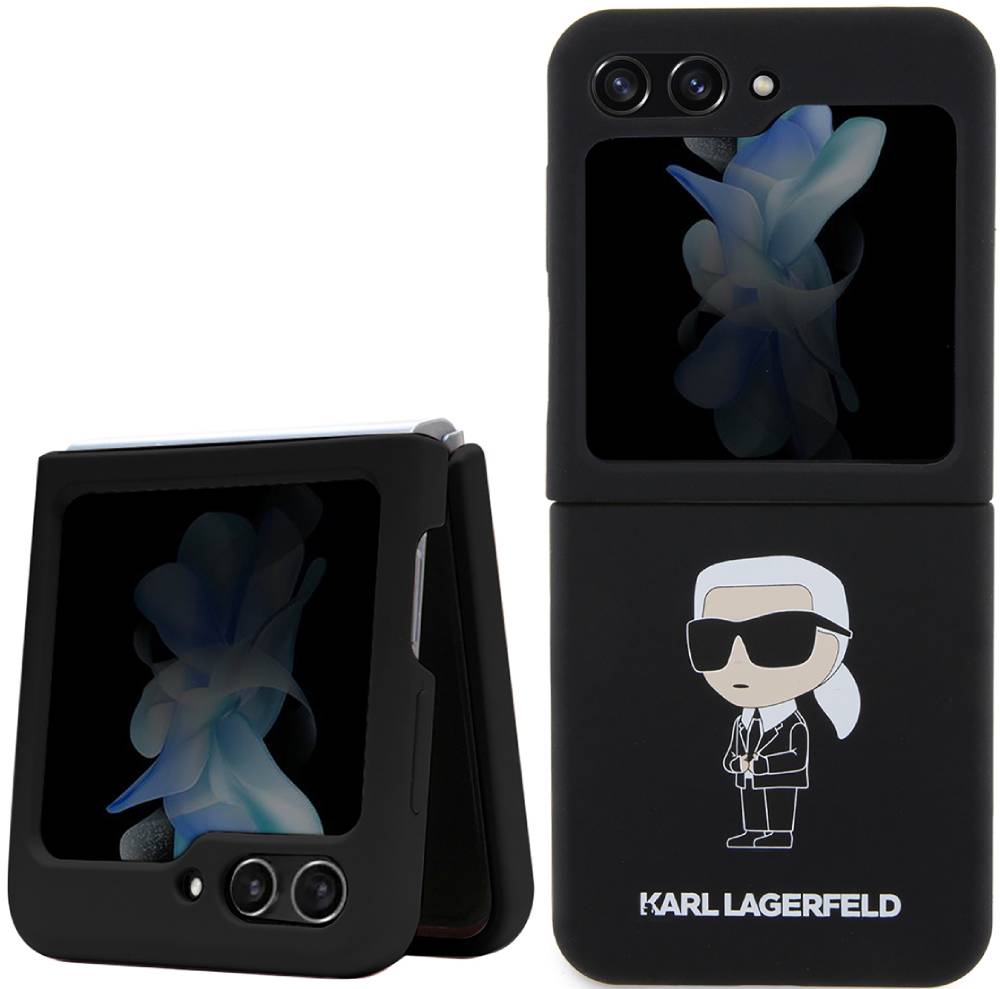 Чехол-накладка Karl Lagerfeld для Samsung Galaxy Z Flip5 Liquid Silicone  Case Ikonik Metal Pin Черный: купить по цене 2 050 рублей в интернет  магазине МТС