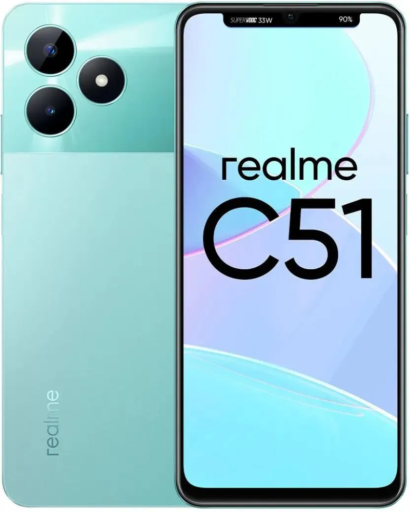 Отзывы на Смартфон realme C51 4/128GB Зеленый - Интернет-Магазин МТС