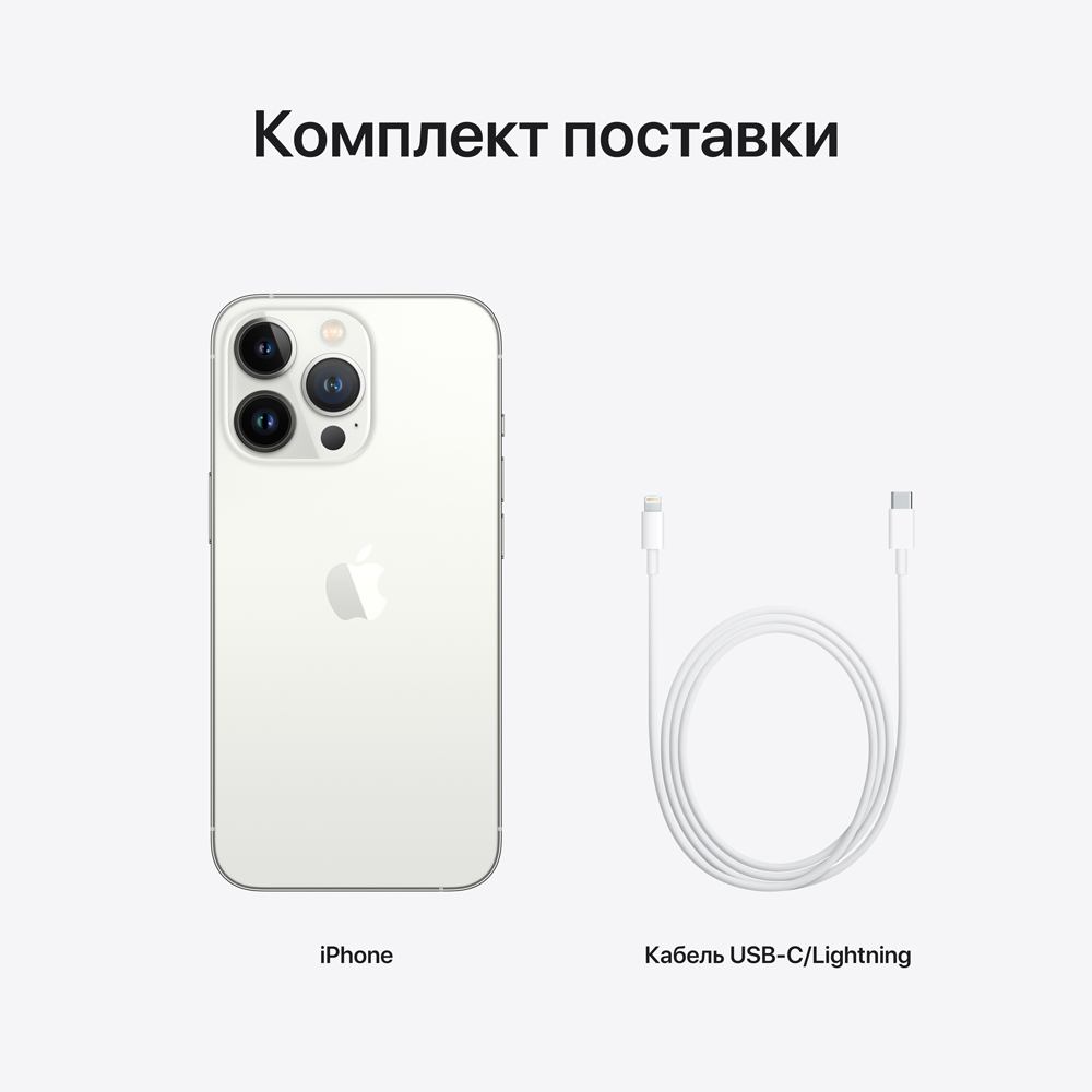 Смартфон Apple iPhone 13 Pro 256Gb Серебристый: купить по цене 97 990  рублей в интернет магазине МТС