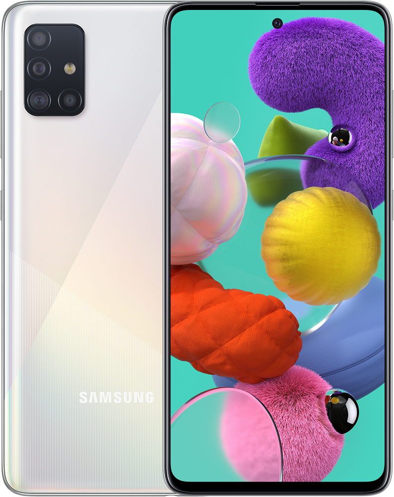 Смартфон Samsung Galaxy A51 6/128Gb White: купить по цене 6 990 рублей в  интернет магазине МТС