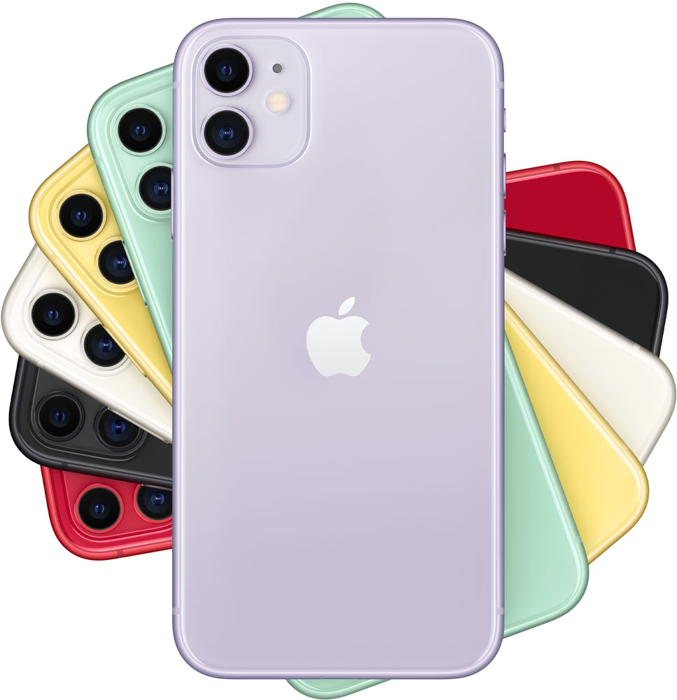 Смартфон Apple iPhone 11 (новая комплектация) 128Gb Фиолетовый: купить по  цене 55 990 рублей в интернет магазине МТС