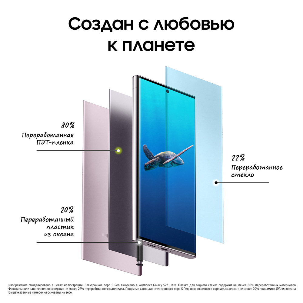 Смартфон Samsung Galaxy S23 Ultra 5G 12/256Gb Лавандовый: купить по ...