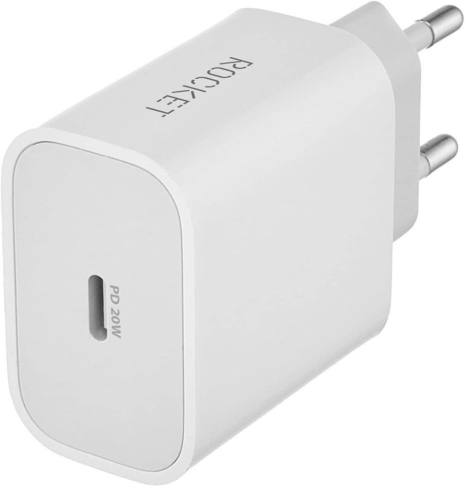 СЗУ Rocket Space Combo USB-C 20W + дата-кабель Type C - Lightning Белое:  купить по цене 1 090 рублей в интернет магазине МТС