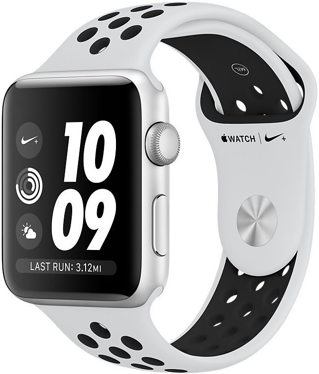 Часы Apple Watch Nike+ Series 3 38 мм серебряный + ремешок Nike платина ...