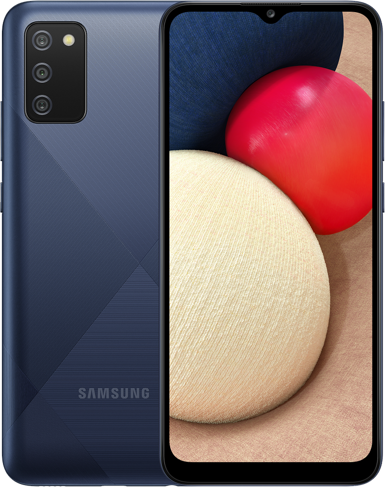 Смартфон Samsung Galaxy A02s 3/32Gb Blue 