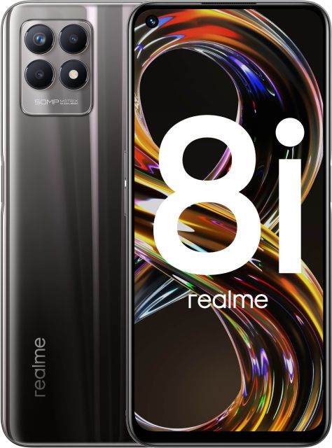 Смартфон Realme 8i 4/128Gb Black: купить по цене 6 990 рублей в интернет  магазине МТС