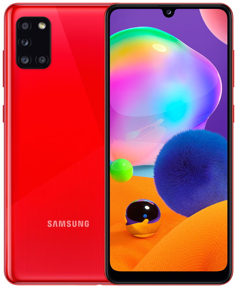 Смартфон Samsung Galaxy A31 4/64Gb Red: купить по цене 4 990 рублей в  интернет магазине МТС