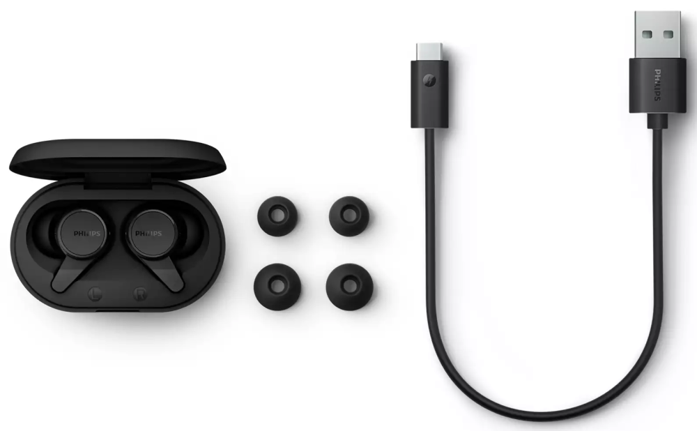 Беспроводные наушники Philips TAT1207 черные: купить по выгодной цене в ...