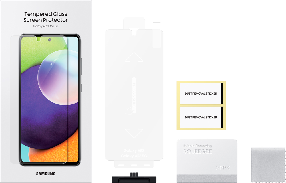 Стекло защитное Samsung Galaxy A52 прозрачное (ET-FA525TTEGRU): купить ...